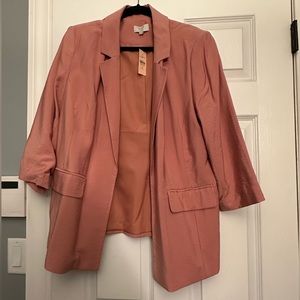LOFT Plus Coral/pink blazer
